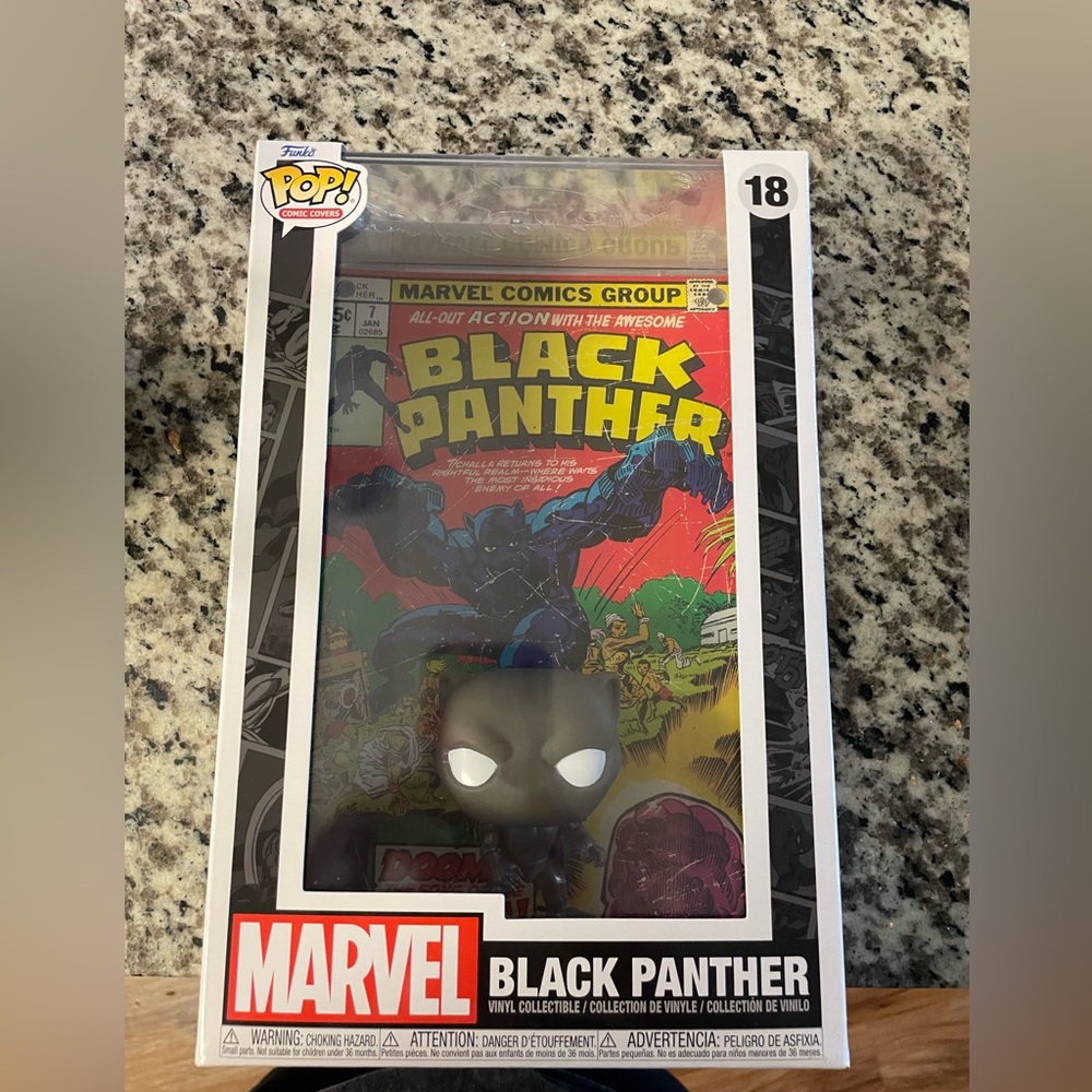 Black panther comic cover funko pop